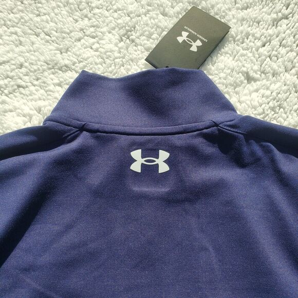 Under Armour Golf 1/4 Zip Pullover Mens Size S Navy Blue UA Storm Midlayer NWT - Picture 4 of 11